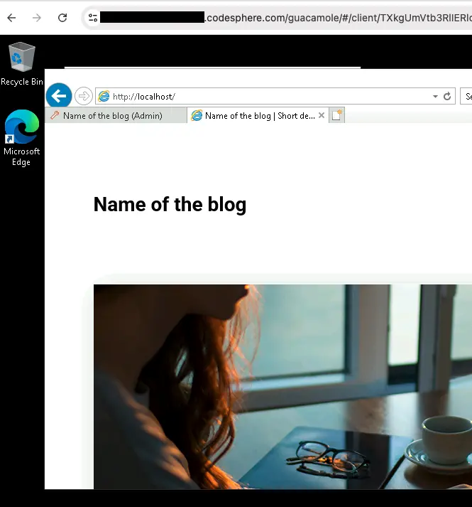 Remote Desktop Interface